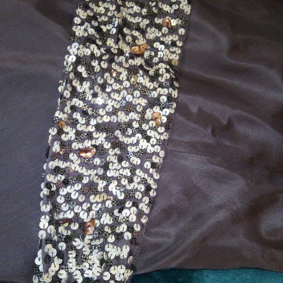 NWT Vents d'Ailleurs Silk Beaded Dress Sz 12 - Picture 7 of 8